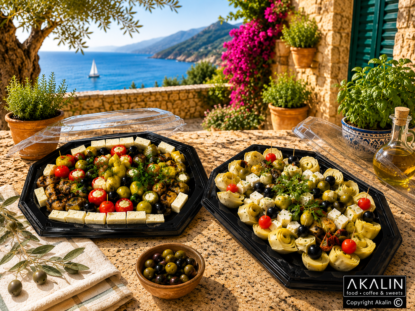 Mediterrane Platte für 6 Personen 